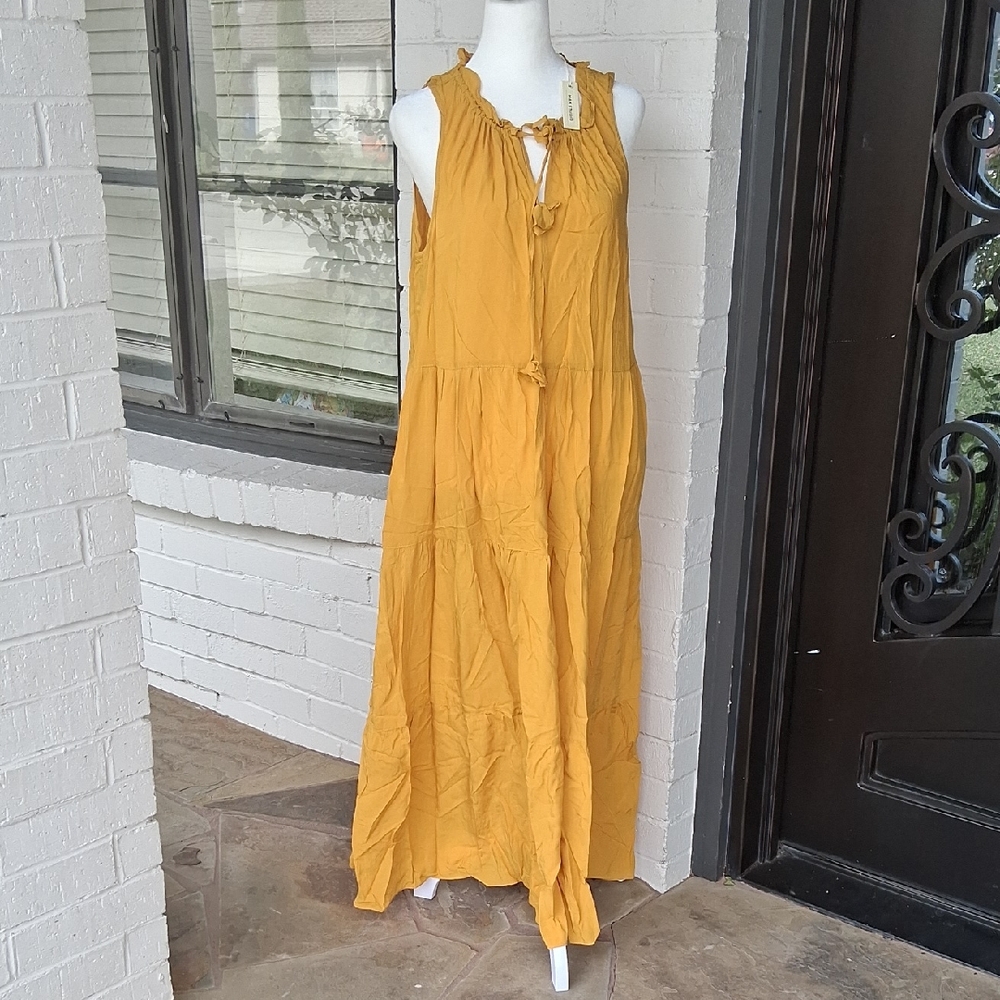 Max Studio Mustard Maxi Dress